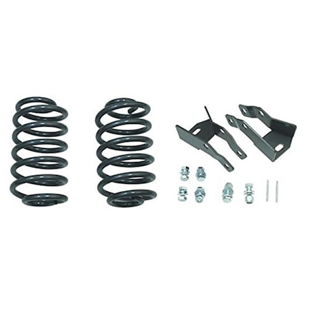 Maxtrac Suspension 4 in. Rear Coils Lowering Kit Fits with Shock Extenders, Air Ride Sensor Rods MXT201040